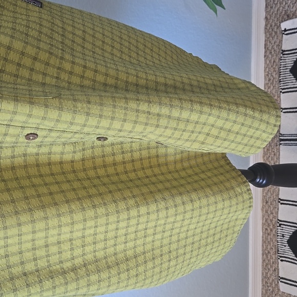 PATAGONIA Mens Short Sleeve Puckerware Button Down Shirt Avocado Green Sz XXL - Picture 5 of 14